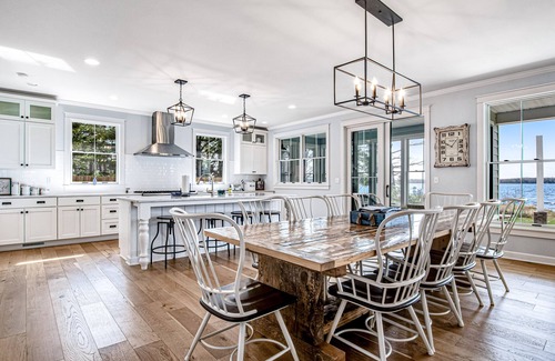St Germain Casa | Two dog-friendly lakefront homes with docks, kayaks, rowboat, firepits & beach