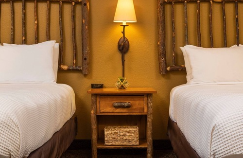 Rothschild Hotel | Two Queen Fireplace Suite With Access to Pool, Hot Tub, and Gym