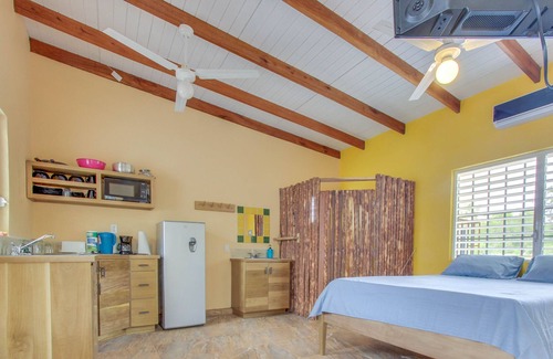 Dangriga Cabina | ¡Dos cabañas independientes frente al mar con vista al mar y playa privada!