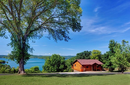 Sylvan Shores Cabina | Two Story Beaver Lake Cabin, Mountain Top lakeview with dock & SPECTACULAR VIEW!
