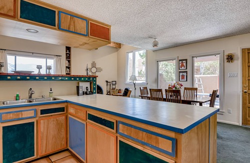 El Prado Condominio | Two-Story Dog-Friendly Condo w/Private Patio, Free WiFi, Wood Fireplace, Views