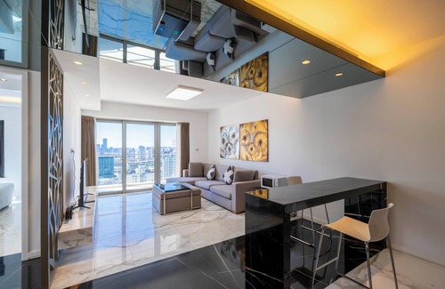 Xujiahui Cama Y Desayuno | Tyms Bright 2BR 1BA Suite Xujiahui