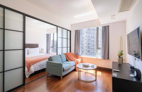 Xujiahui Cama Y Desayuno | Tyms Modern1BR 1BA Apt Near Metro 1 9 11