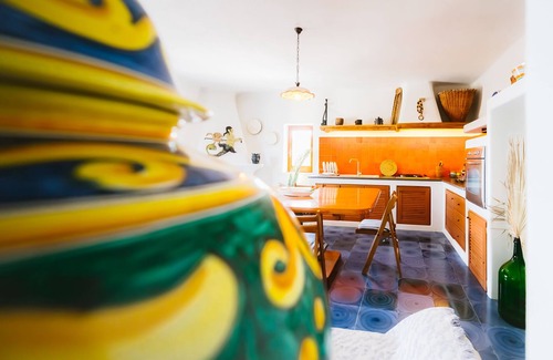 Lipari Villa | Villa típica eólica con vistas al volcán