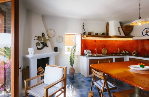 Lipari Villa | Villa típica eólica con vistas al volcán