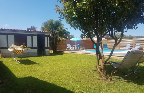 Seignosse Villa | Villa típica de Landaise con piscina