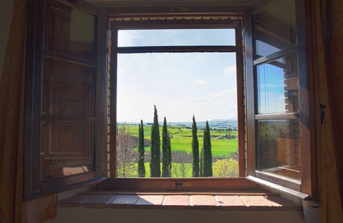 Cinigiano Apartamento | Típica casa de piedra que mira las bodegas de Banfi con piscina y cerca del mar