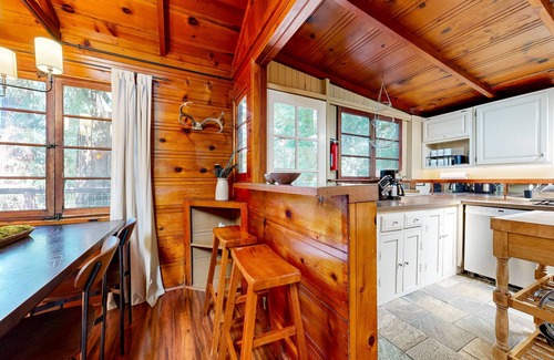 Forestville Casa | Ultra-private riverfront retreat with private hot tub & multi-tiered deck