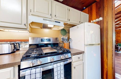 Forestville Casa | Ultra-private riverfront retreat with private hot tub & multi-tiered deck