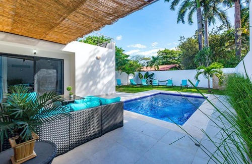 Potrero Casa | Ultramodern Townhome with an Inviting Coastal Design and Lush Outdoor Oasis with a Private Pool