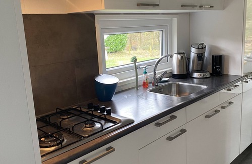 Beekbergen-West Chalet De Esquí | Unieke, rustige plek met veel privacy aan de bosrand op Veluwe park Lierderholt!