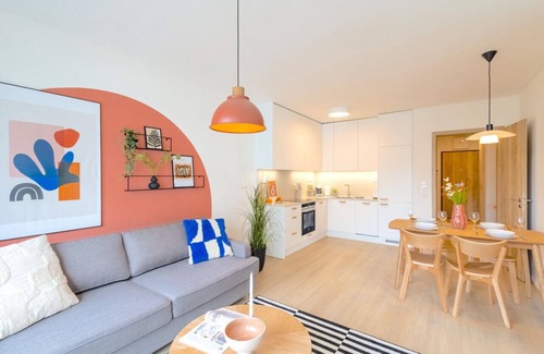 Holesovice Apartamento | Unique apartment Balcony Free Parking Yoga
