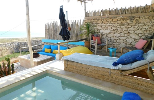 Essaouira Cabaña | Unique ocean view Blue cabin with private pool