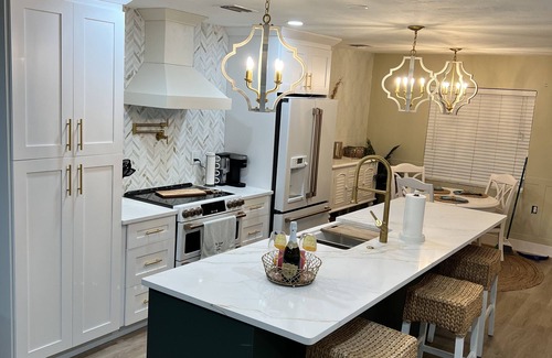 Hudson Beach Estates Casa | Unique waterfront home, Hot Tub, private boat dock, walk to beach, pet friendly