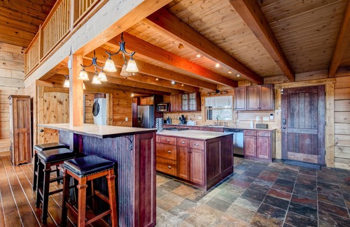 Frank Cabina | Up Here In the Mountains - Luxury Cabin in Newland with Views, Hot Tub, & Pool Table!