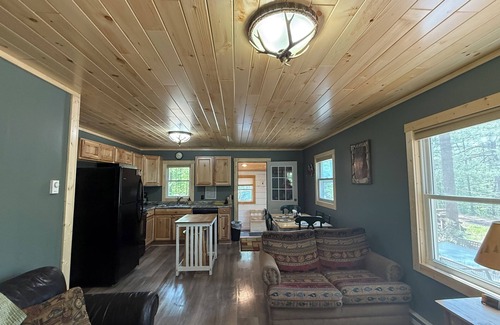 Lake Arrowhead Cabina | Cozy Up North Getaway w/Hot Tub & Fire-pit, close to Hiking Skiing Snowmobiling!