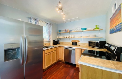 New Smyrna Beach Casa | UP TO 2 COTTAGES AVAILABLE, PRIVATE POOL, COURTYARD, STEPS FROM FLAGLER AVE.