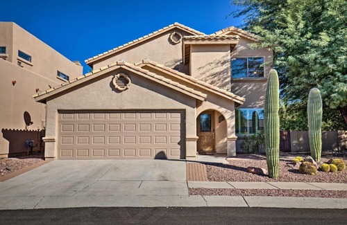 Copper Creek Casa | Updated Tucson Oasis with Pool and Mountain Views