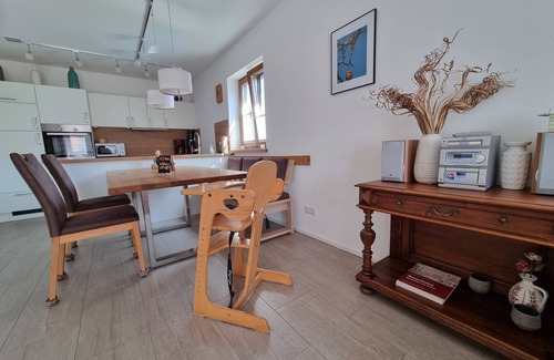 Nussdorf am Inn Apartamento | Vacation apartment, 86sqm, up to 4 people, bathroom, kitchen and large roof terrace