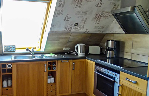 Bodstedt Apartamento | Apartamento 2 - día de fiesta con baño y chimenea