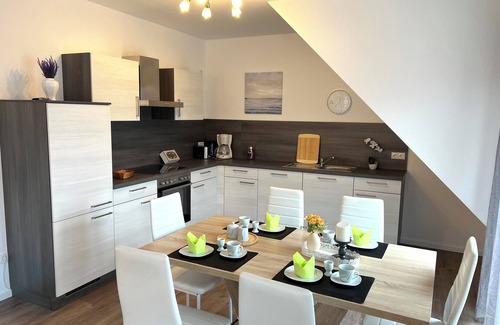 Papenburg Apartamento | Vacation apartment "Nautilus" Papenburg roof terrace EBK new building 74 sqm Free Wifi 2 bedrooms