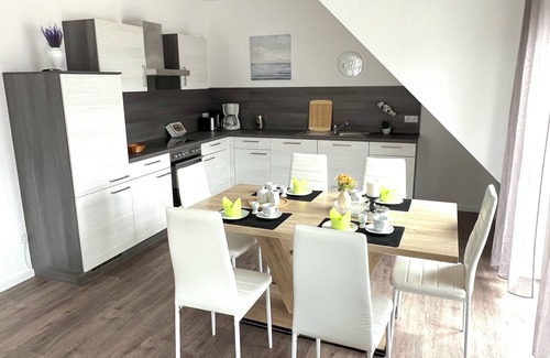 Papenburg Apartamento | Vacation apartment "Nautilus" Papenburg roof terrace EBK new building 74 sqm Free Wifi 2 bedrooms