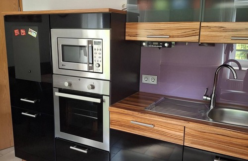 Laufen Casa | Vacation home 86 sqm, 2 bedrooms, living room with sofa bed, terrace and garden