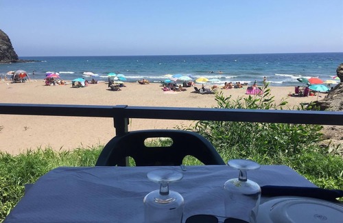 Calnegre y los Curas Casa | Casa de vacaciones 'Casa de playa en Puntas de Calnegre' con Wi-Fi, jardín y terraza