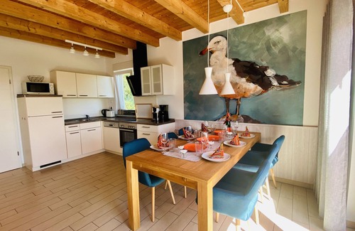 Plau am See Casa | Vacation home "FriediSee" in the first row with a panoramic view of the lake