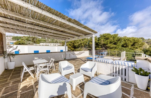 Marina di Novaglie Casa | Casa de vacaciones "Novaglie Mon Amour" con vistas al mar, 2 terrazas privadas y Wi-Fi