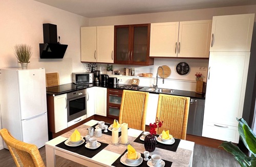 Apeldorn Apartamento | Vacation home "Jonagold" Meppen Single storey Carport Terrace Free WiFi 2 bedrooms