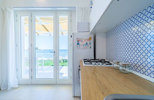 Marzamemi Casa | Casa de vacaciones "La Fuga Blu Di Marzamemi" con vistas al mar, 2 terrazas privadas y Wi-Fi