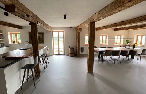 Drachselsried Casa | Vacation home rehberg14 - historic farm with pond & sauna