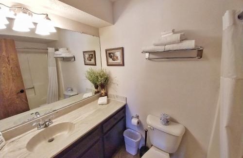 Red River Casa | Valley Condo 126 - Creekside - WiFi - Hot Tub - Fireplace - Washer - Dryer - Playground