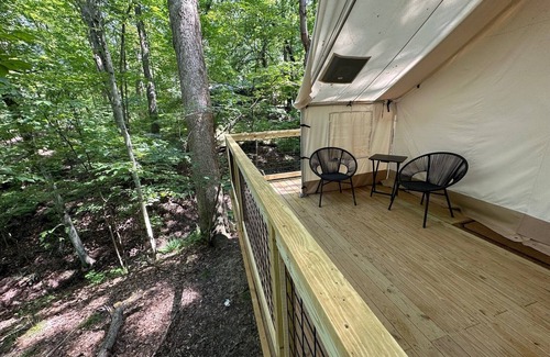 Cuyahoga Falls Alquiler De RV | Valley Overlook - Glamping Tent N2 - the heart of Cuyahoga Valley National Park