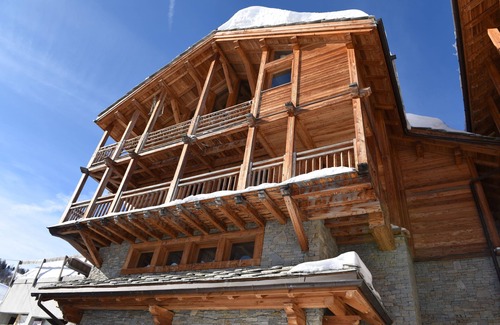Vars Chalet De Esquí | Vars Les Claux Chalet de lujo al pie de las pistas hammam jacuzzi 12 camas