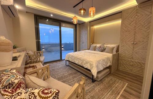 New Cairo Apartamento | velora Studio roof in sodic villette compound