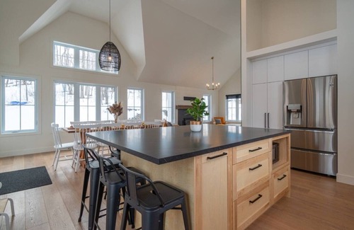 Stanstead Township Chalet De Esquí | Verdē-Magog-SPA-10 personnes-Accès au lac