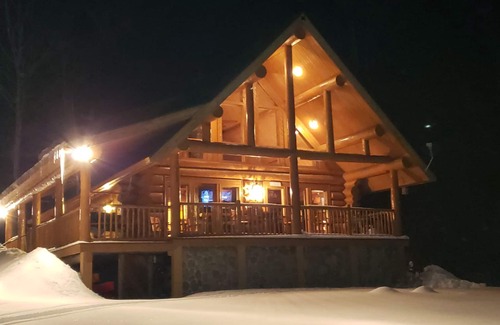 Whitingham Cabina | Lake Front Log Cabin cerca del monte. Nieve