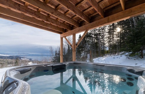 Saint-Joseph-de-la-Rive Chalet De Esquí | Vertigo, Fleuve Montagnes & spa