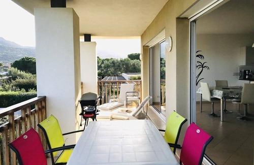 Marine de Saint Ambroggio Apartamento | Muy bonito apartamento con vista al mar - B5N1