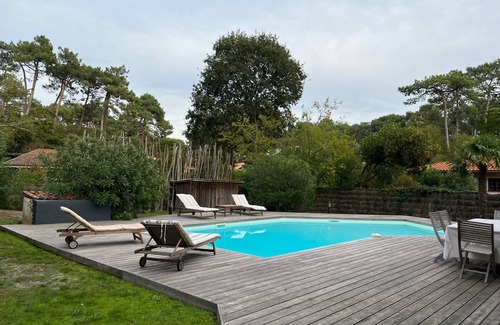 Le Canon Casa | MUY BONITA CASA FAMILIAR CON PISCINA EN CANON. (A 5 km del centro de Cap Ferret)
