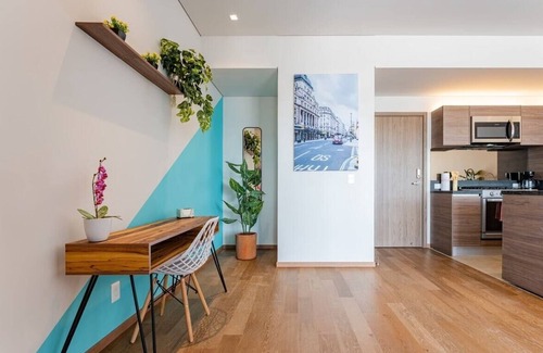 Coyoacán Apartamento | VH | Zona de hospitales | 2 rec+gym+wifi | 28