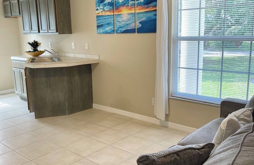 Palm River Estates Casa | Vibrant home close to best beach parks and shops backyard pool with a lake