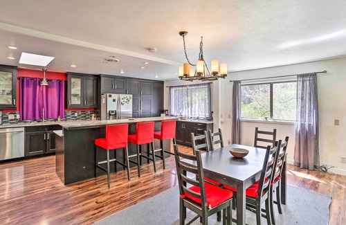 Weaverville Casa | Vibrant Weaverville Escape w/ Deck & Creek!
