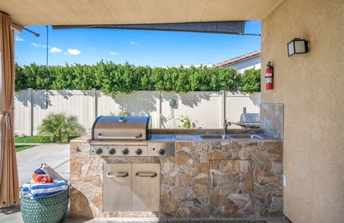 Desert Hot Springs Casa | Views, Gameroom, Saltwater Pool & Hot tub, Firepit