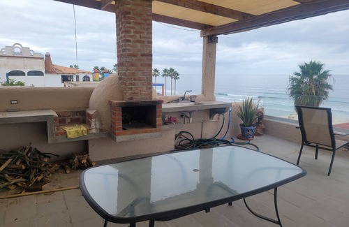 La Fonda Casa | Views to teh ocean and very big outfdoor patio with fire place