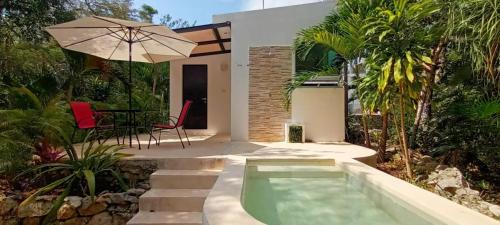 Centro de la ciudad de Tulum Casa | Viila Ixchel jungle pool