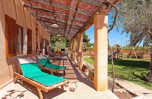 Campos Casa | Villa a 1'5km de playa de Es Trenc. Piscina. Bicicletas. Parque Infantil.