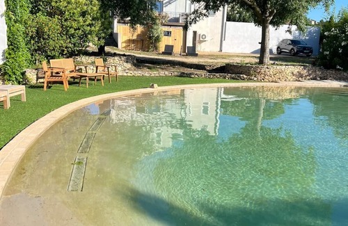 Saint-Maximin Casa | Villa 10 personas aire condicionado piscina vista incredible sin vecinos uzès